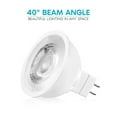 thumbnail image 3 of Luxrite MR16 LED Dimmable Spot Light Bulb 6.5W (50W Equivalent) 2700K Warm White, 500 Lumens, GU5.3, 6 Pack, 3 of 7