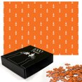 thumbnail image 2 of Ambesonne Alcohol Jigsaw Puzzle Durable Cardboard, Silhouette Vodka Bottle, 1000 pcs, Orange and White, 2 of 5