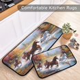 thumbnail image 6 of Coolnut 2 Pieces Running Horse Kitchen Rugs and Mats Set Absorbent Soft Kitchen Mats for Floor Non-Slip Kitchen Mat Doormat Set, 19.7"x47.2"+19.7"x27.6" Home Decor Gifts, 6 of 7