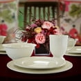 thumbnail image 2 of Gibson Home Scallop Crest 16 Piece Scalloped Fine Ceramic Dinnerware Set in White, 2 of 8