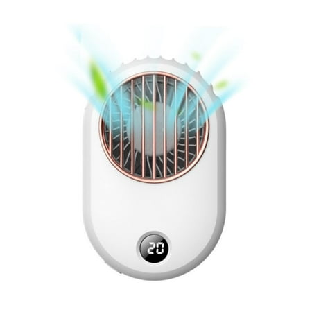 

Hand Free Waist Fan Mini Personal Neck Fan Portable Durable Hanging Waist Fan for Driving Cooking