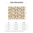 thumbnail image 3 of KLL Animals Forest Print Fleece Throw Blanket, Horizontal Fleece Bedding Cute Soft Blankets Comfy Fleece Flannel Plush Home Decor for Couch & Bed -80"x60", 3 of 9