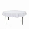 thumbnail image 6 of BalsaCircle 70" Round Polyester Tablecloths for Wedding - White, 6 of 8
