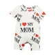 thumbnail image 3 of Ropa de verano para bebé, transpirable, cuello redondo, informal, con estampado de letras. 18 a 24 meses, 3 of 9