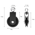 thumbnail image 4 of Block Pulley Strength Training Bearing Pulley U-Grooved Heavy Duty Pulley Wheel for Workout Equipment Cable Machine, 4 of 7