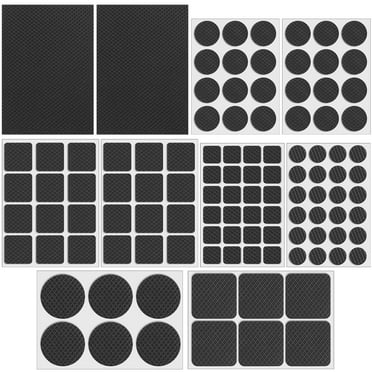 Prdigy 10 Sheets Non Slip Furniture Pads, Furniture Grippers Chair Leg Pads, Self Adhesive Chair Feet Anti Scratches Furniture Pads for Tiled Wood Floor, Hardwood Floors(Black)