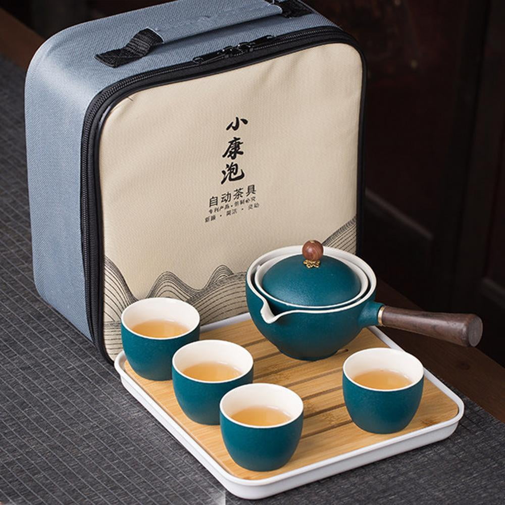 Tea Set Kung Fu Teapot Infuser Mini Kung fu Tea Pot Travel Tea Set for Home