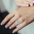 thumbnail image 4 of Anillo de lujo en plata y diamantes talla 6 JAMW Sencillez, 4 of 5