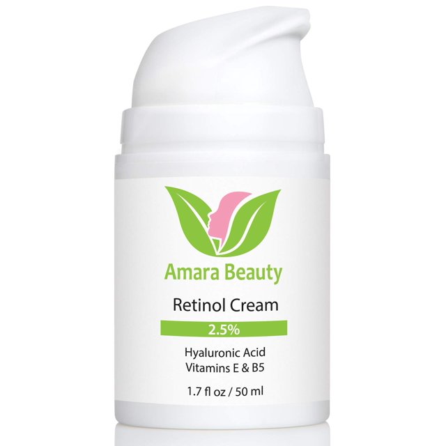 Crema de retinol Amara Beauty 2,5% con ácido hialurónico 50 ml