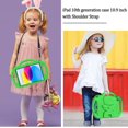 thumbnail image 4 of LTROP Kids Case for iPad 11th Generation (11-in, 2025)/ 10th Gen (10.9 in, 2022) with Shoulder Strap, Durable Lightweight Handle Stand Child-Proof Bumper Case for iPad 11th/ 10th Gen, Green, 4 of 9