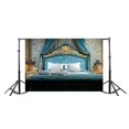 thumbnail image 3 of ABPHOTO 7x5t Photography Backdrop European Style Headboard Damask Wall Bedroom Scene Photo Background Backdrops for Photography Photo Shoots Party Adults Wedding Personal Portrait Photo Studio Props, 3 of 4