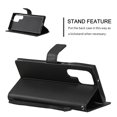 thumbnail image 5 of Feishell for Samsung Galaxy S23 Ultra 6.8 Inch Wallet Case for Women Men Durable PU Leather Magnetic Buckle Folio Flip Stand Protective Phone Case with Card Slots & Kickstand,Black, 5 of 11
