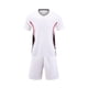 thumbnail image 2 of Conjuntos de blusas y camisas de manga corta con cuello en V. Conjunto de traje de fútbol de color sólido para niños para juegos deportivos universitarios, partidos de rendimiento, uniformes de entren, 2 of 5