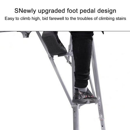 

TOPATY Scaffolding Platform | Heavy Duty Steel Work Platform Adjustable Height | Portable Workbench Anti-Slip Feet Drywall Painting Stool Bench for Cleaning Painting