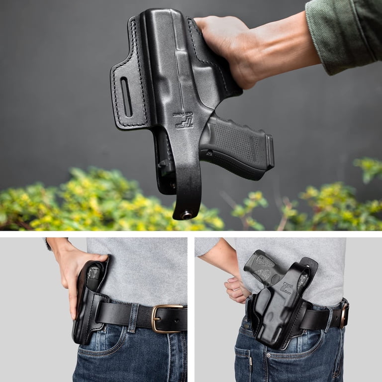 Handmade Taurus PT-111 G2 Leather OWB Holster - Right-Hand Fit, Custom Crafted