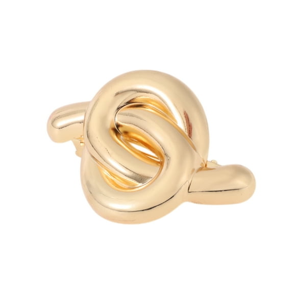 Unique Bargains 1 Pc Grace Irregular Hair Clips for Home Gold Tone