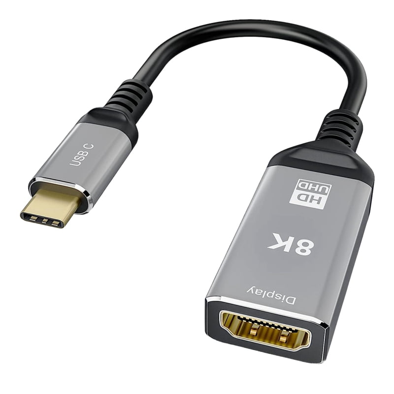 Spille computerspil tage ned Creep USB C to -Compatible Adapter 4K 120HZ,8K 60HZ USB Type C to -Compatible 2.1  Adapter Support 48Gbps Transfer Rate - Walmart.com