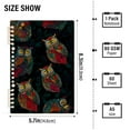 thumbnail image 4 of joogoo Spiral Journal Notebook Vintage Owls College Ruled Notebooks 8.3" x 5.7" 2 PCs, 4 of 8