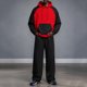 thumbnail image 1 of Ceisia Men's Loose Fit Raglan Sleeve Hoodie Set Color Block Pullover with Elastic Waist Wide Leg Pants Gifts, 1 of 9