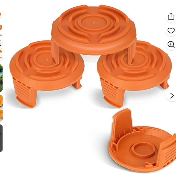 ZEPARO Weed Eater String,Trimmer Replacement Spool Cap Compatible With String Trimmers,Trimmer Line Cover Weedeater Spool Cap For Parts (4 Pack)