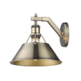 thumbnail image 3 of Yep by Golden Lighting Orwell 1-light Wall Sconce in Aged Brass, 3 of 4
