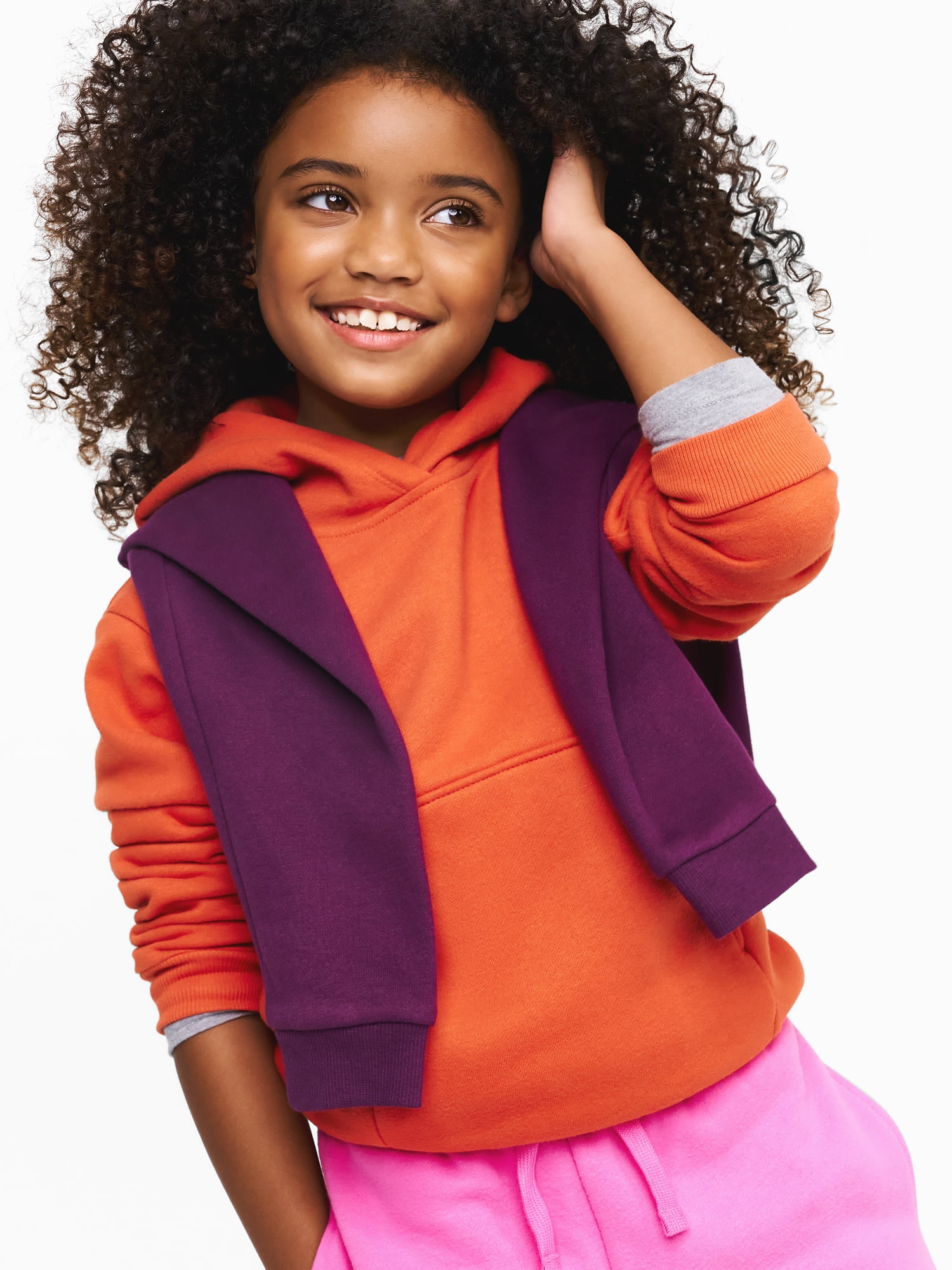 Color Mix by Garanimals Kids Fleece Hoodie, Sizes 6–16