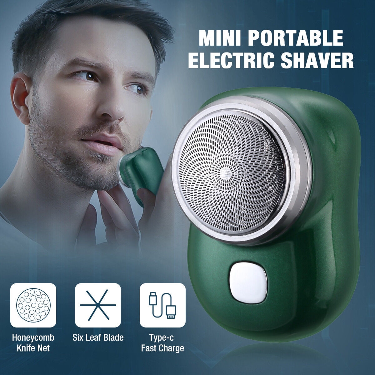 Mini Shave Portable Electric Razor For Men Usb Rechargeable Shaver Home