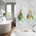 thumbnail image 2 of joogoo 2 PCs Hand Towels Sets Gnomes and Floral Cotton Face Towel Bathroom Decorative, 2 of 7