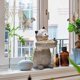 thumbnail image 3 of Estatua de jardín para gatos, decoración al aire libre, esculturas de gatos, figuritas decorativas, jardinería, césped, decoración, regalos, 20 cm de alto TUNC Sencillez, 3 of 5