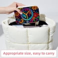 thumbnail image 6 of Peace Sign Velvet Portable Travel Organizer with Removable Compartment – Gift Idea, Jewelry Organizer, Storage Box, and Bracelet Holder, 6 of 7
