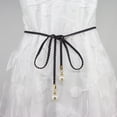 thumbnail image 4 of SIEYIO Vintage Bohemian Knot Thin Belt for Women White Pearl Decors Ladies Dress Belt Fashion Female Waist Rope Accessories, 4 of 20