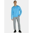 thumbnail image 2 of Athletic Works Men's & Big Men's Fleece Crewneck Sweatshirt, Sizes XS-3XL, 2 of 5