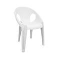 thumbnail image 1 of Silla de Comedor de Plastico Blanca Reforzada Ligeras Pack de 4 Sillas Zebra, 1 of 9