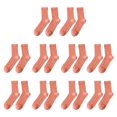 thumbnail image 2 of Eoperou 10 Pairs Women Stocking Solid Color Breathable Cotton Candy Color Rough Surface Ankle Socks Daily Clothes, 2 of 8