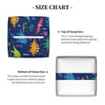 thumbnail image 5 of Lsque Dinosaurs Adventure Printed Tissue Box Cover Holder, Facial Paper Organizer Dispenser,Square with Bottom Belt, PVC Leather Decorative Organizer, 5 of 8