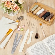 Bookbinding Kits Book Press Kit Book Binding Press Set Portable Handmade Book Binding Starter Tools Set Bone Folders and Large-Eye Needles