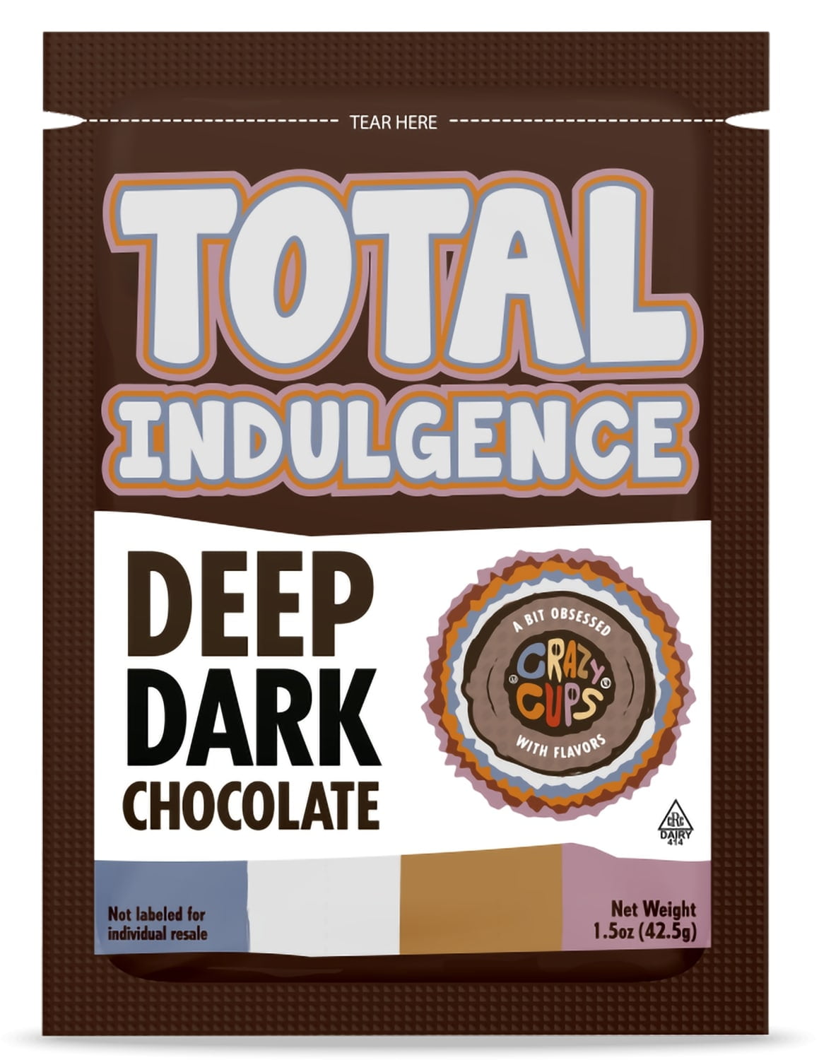 Total Indulgence Hot Chocolate Mix, Includes 25 Gourmet Hot Chocolate Packets Bulk, Deep Dark Hot Cocoa Mix - 1.5 Ounce Packets