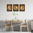 thumbnail image 2 of 3 Piece Modern Canvas Wall Art Romantic Red Wine Splash Painting for Kitchen Dining Room Pub Bar Wall Decor Wine Glass Music Notes Picture Print Contemporary Art 12x16inchx3pcs, 2 of 5
