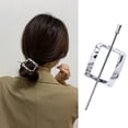 thumbnail image 2 of CSChome Épingle à Cheveux pour Femmes en Alliage d'Inox Poli Forme Géométrique Lisse Rétro Antidérapant Fixateur de Chignon Coiffure, 2 of 7