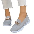 thumbnail image 3 of NOKIO Women's Knit Mesh Breathable Slip On Platform Sneakers, Outdoor Non-Slip Comfort Orthopedic Diabetic Fashion Walking Shoes Mesh Breathable Comfortable Casual Shoes, 3 of 4