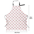 thumbnail image 5 of Picia Heartbeat Symbol Waterproof Apron for Unisex Adult - Adjustable Bib Apron with Pockets, Ideal for Cooking, Gardening, Painting, and Household Chores, 5 of 9