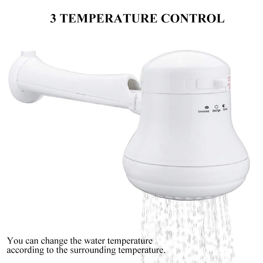 110V/220V Electric Shower Head Instant Hot Water Bathroom Shower Nozzle+  Pipe | Walmart Canada