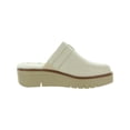 thumbnail image 2 of Naturalizer Womens Wayde Leather Flatform Slip-On Shoes Ivory 8 Medium (B,M), 2 of 3
