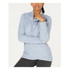 IDEOLOGY Womens Light Blue Heather Long Sleeve Cowl Neck Sweater Size: XL