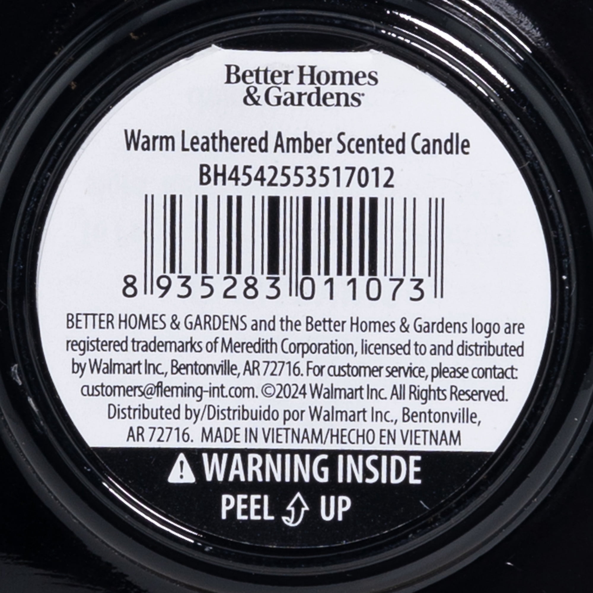 Better Homes & Gardens 1-Wick Artisanal Style Glass Christmas Tree Candle, Warm Leathered Amber, 8 oz