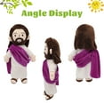 thumbnail image 5 of 13" Jesus Plush Doll with Purple Robe, Christian Stuffed Toy for Kids, Easter, Christmas & Thanksgiving Religious Gifts, Party Favors & Faith-Inspired Decor, 5 of 7