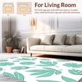 thumbnail image 2 of ODIKA 6x6 Machine Washable Non-Slip Area Rug, Modern Abstract Flora With Asymmetrical Leaf Clusters And Contours Ultra Soft Rug, None, 452185, 2 of 7