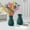 Green #3, variant on Frosted Ceramic Vase for Flowers | Modern Home Decor | Hydroponic Planter | Living Room & Table Centerpiece | 6" Tall Decorative Vase