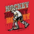 thumbnail image 2 of Men's Lost Gods Hockey Player Sketch  Graphic Tee Red Heather Small, 2 of 5