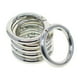 thumbnail image 2 of 6 anillos de resorte con cierre a presión de 1,26" para bolso. Mosquetón para accesorios de bricolaje. Plata, 2 of 9